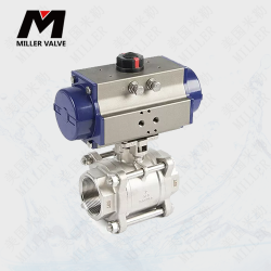 進口氣動三通內(nèi)螺紋球閥