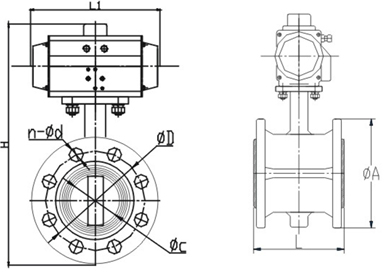 進(jìn)口法蘭氣動(dòng)蝶閥尺寸
