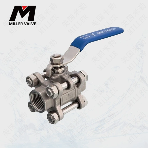 進口三片式手柄球閥