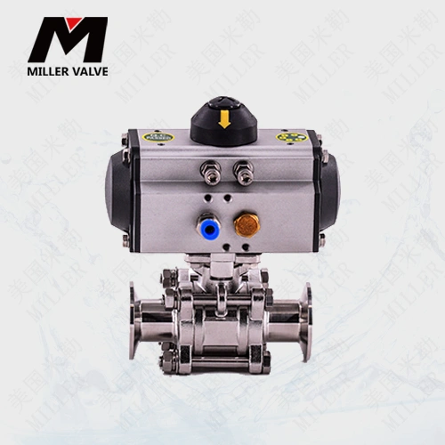 進口三片式卡箍球閥