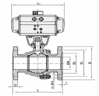 進(jìn)口氣動(dòng)球閥尺寸
