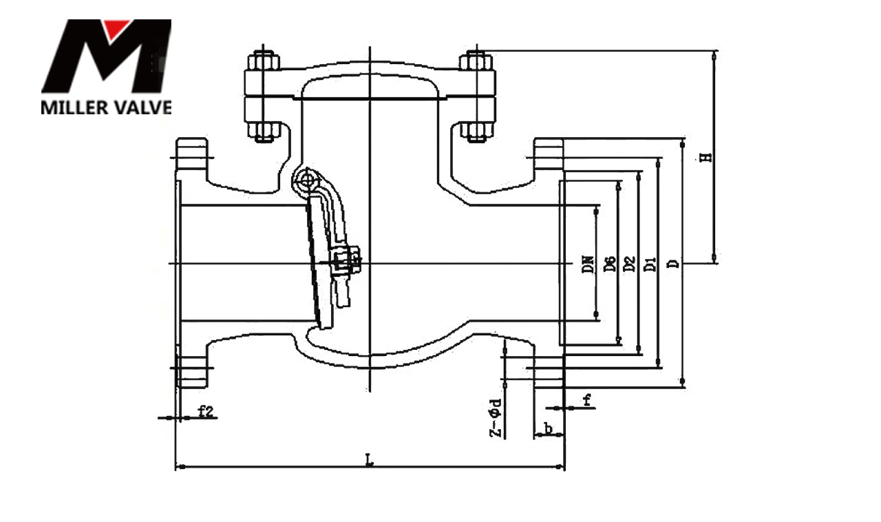 進(jìn)口旋啟式止回閥尺寸