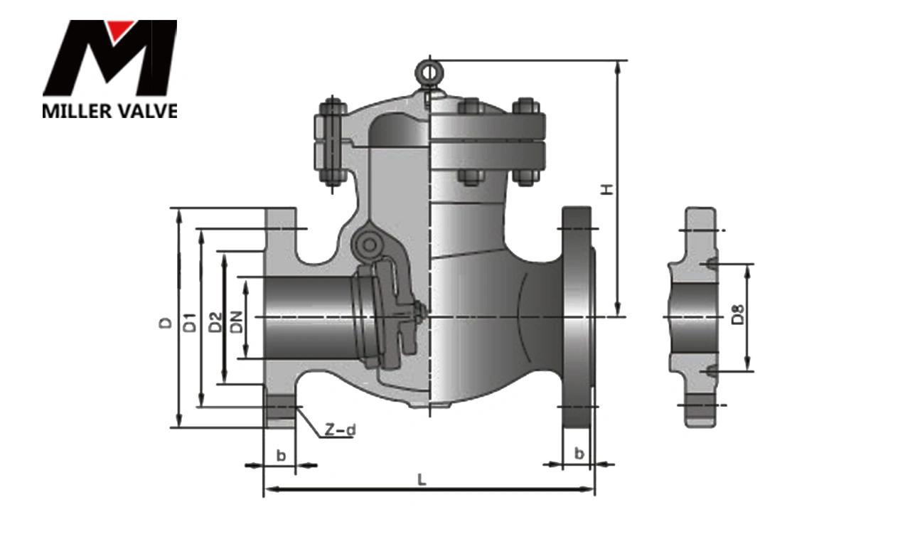 進(jìn)口電站止回閥尺寸