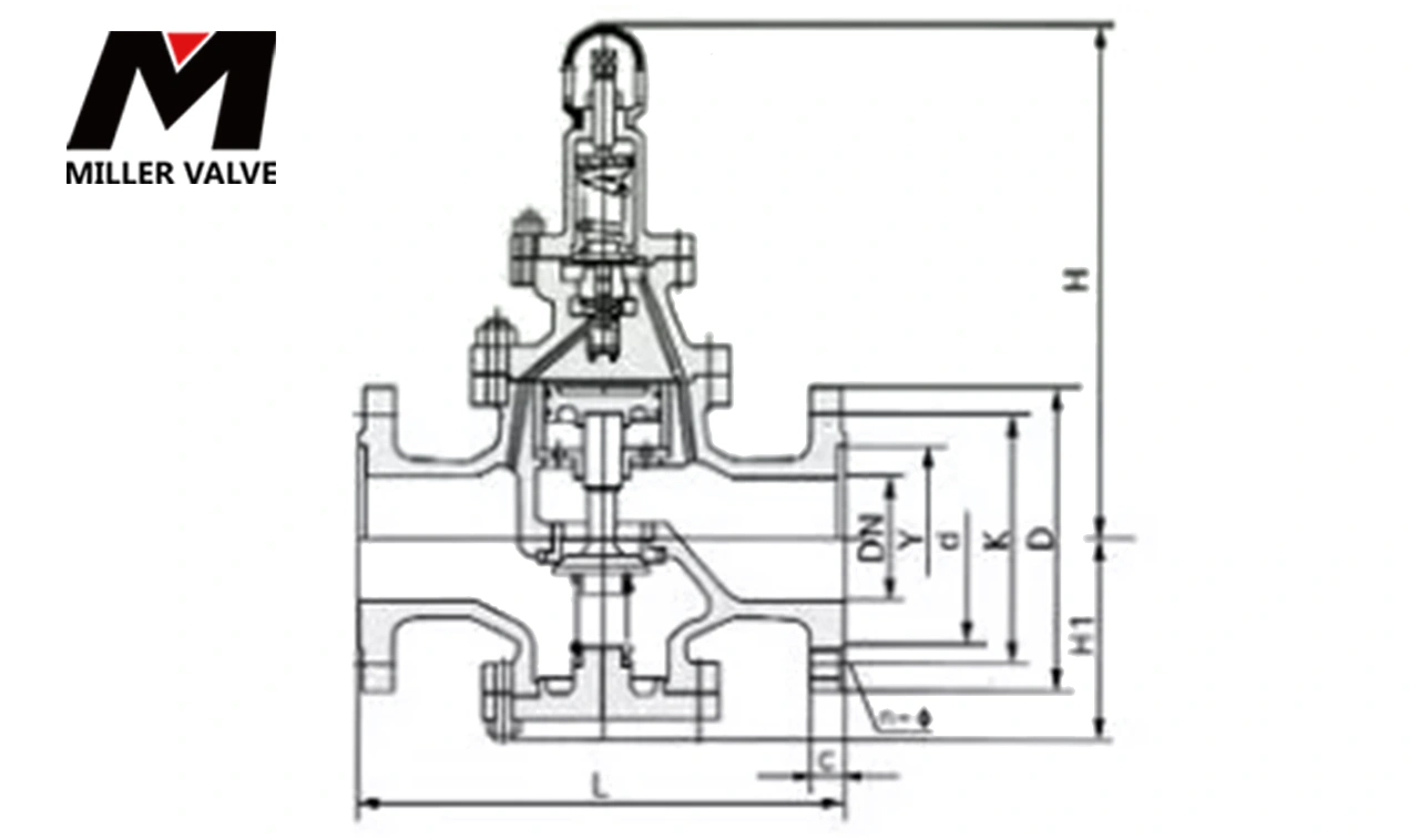 進口蒸汽電動減壓閥尺寸